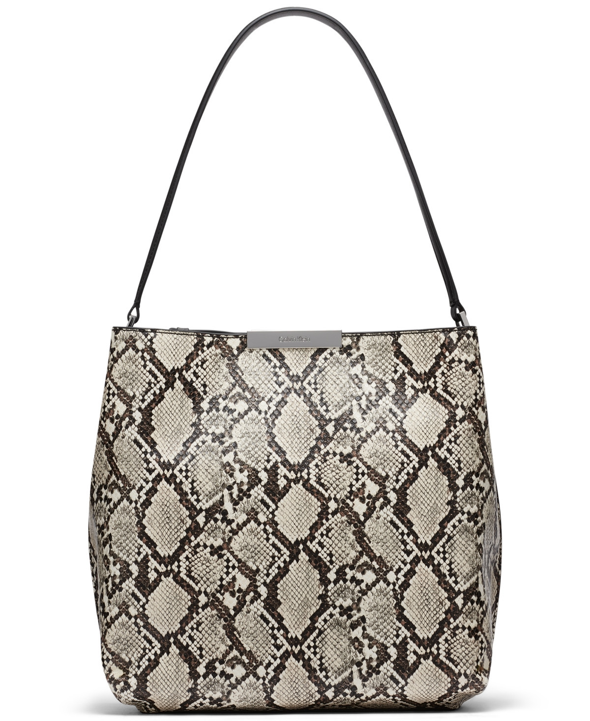 Calvin Klein Jodi Snake Bucket Bag - Black Multi | Macy's