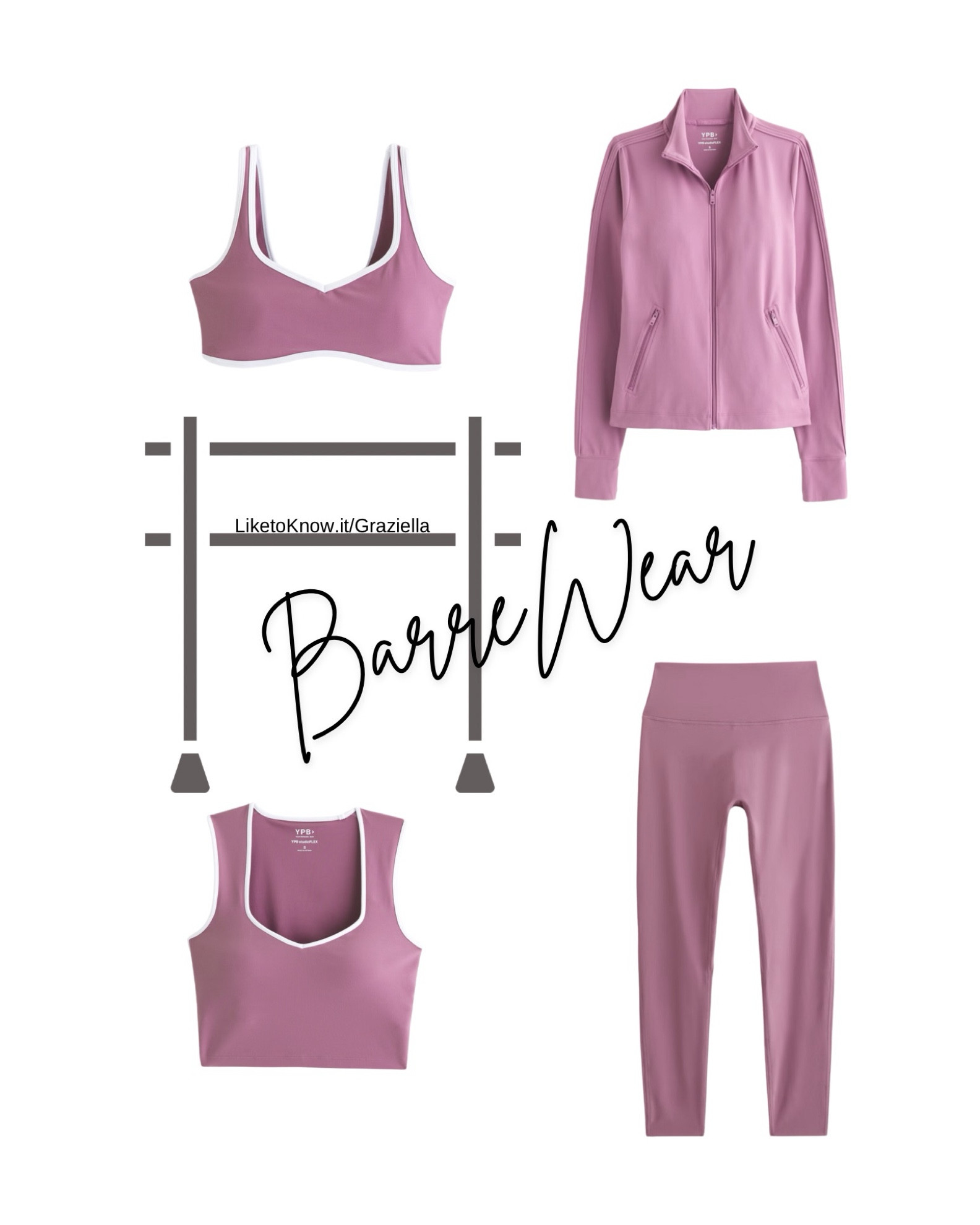 The perfect barre wear is on sale! 
This is such a great combo with the essential leggings, zipper top and two sports bra options (who doesn’t love options!). Buttery soft, breathable fabric that moves with your every pulse. Must-haves for all barre babes! #barreoutfits #danceoutfits #balletwear #fitnesswear #workoutoutfits

#LTKActive #LTKFitness #LTKSaleAlert