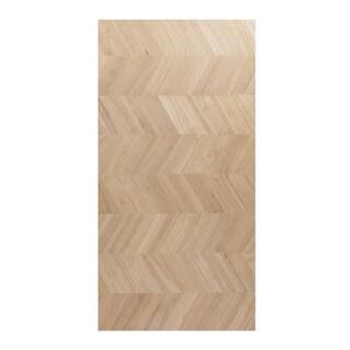 HARDWOOD REFLECTIONS Unfinished Hevea Chevron 10 ft. L x 25 in. D x 1.5 in. T Butcher Block Count... | The Home Depot