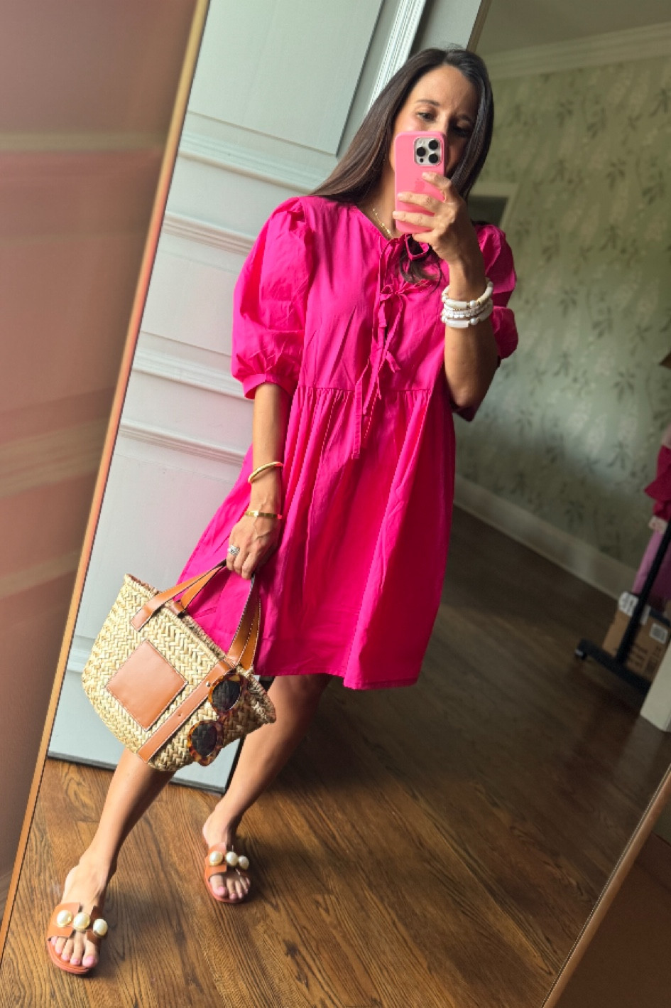 wearing a small in this amazon dress 💕 affordable day dresses & look for less 💕 mom style • budget friendly dresses 

#LTKFindsUnder50 #LTKStyleTip #LTKBeauty