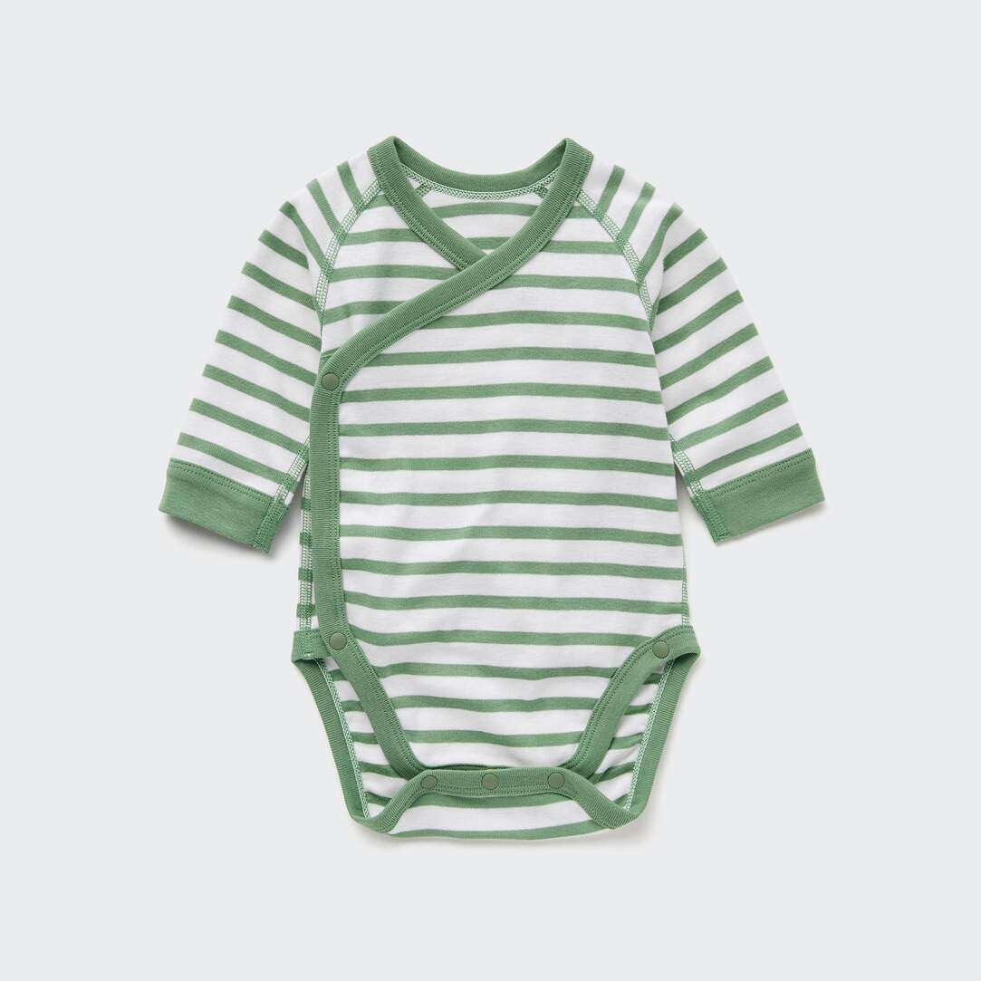 Body a Righe Maniche Lunghe Apertura Frontale | Uniqlo IT