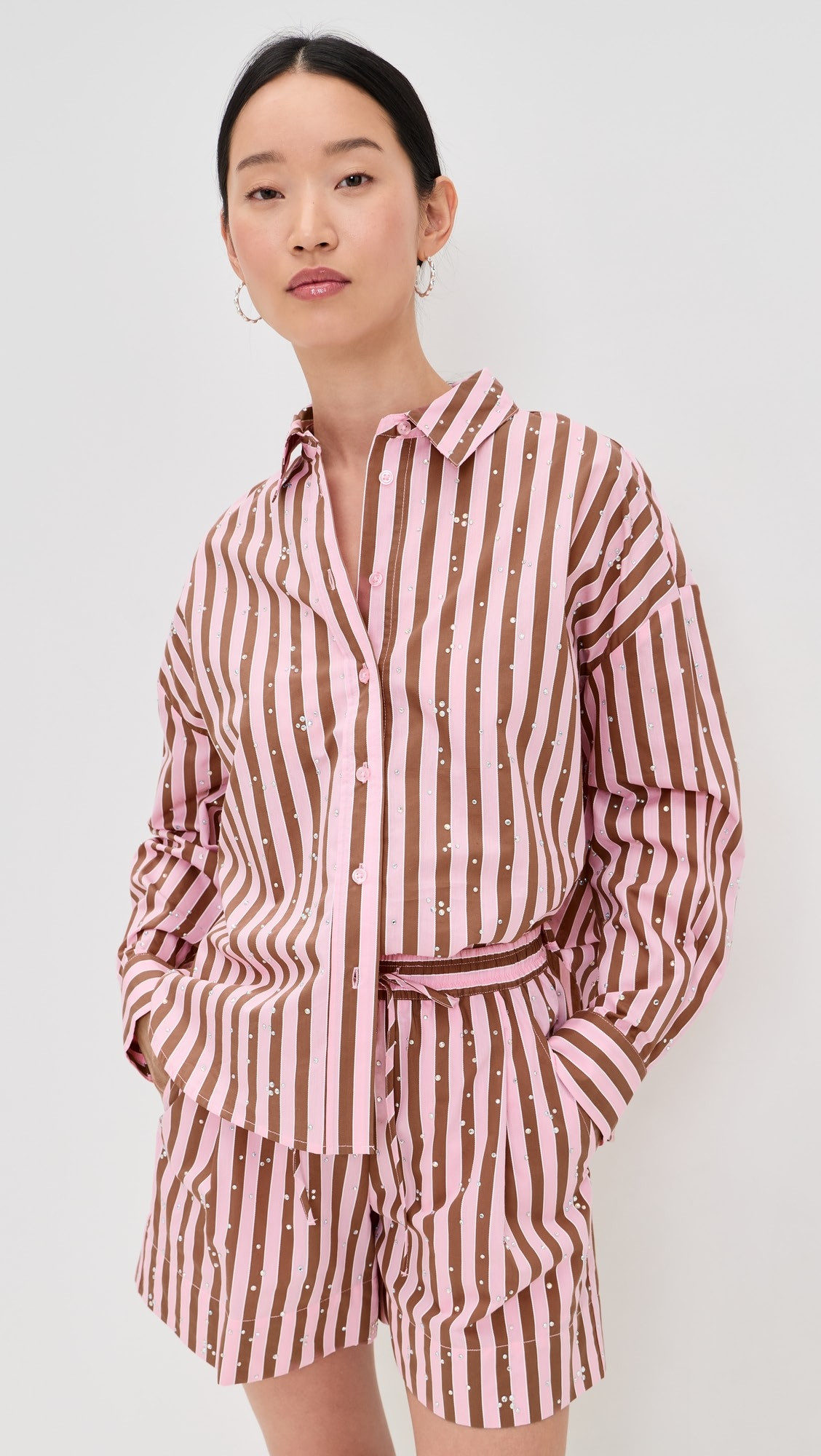 Jelief Rhinestone Shirt | Shopbop