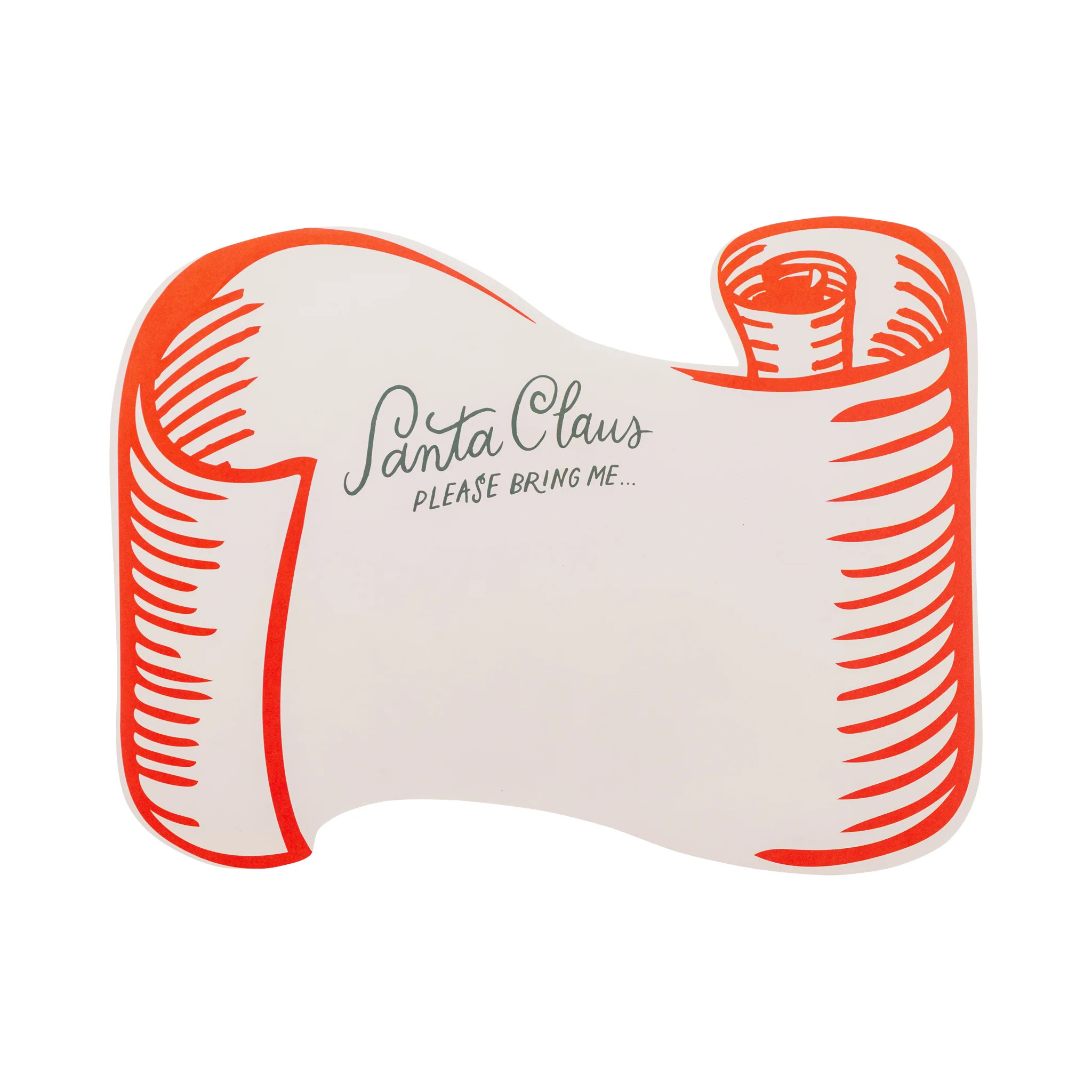 Santa Scroll Placemat | My Mind's Eye