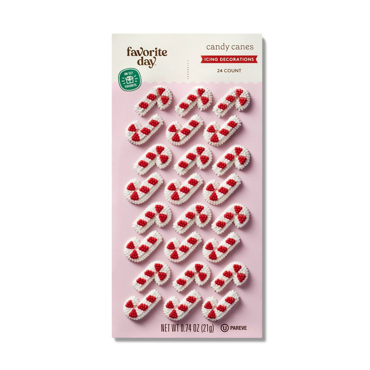 Holiday Candy Canes Icing Decorations - 24ct - Favorite Day™ | Target