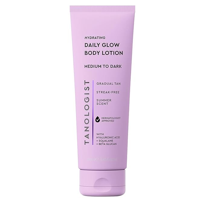 Tanologist Hydrating Daily Glow Body Lotion- Medium/Dark, Buildable & Transfer-Proof Gradual Self... | Amazon (US)