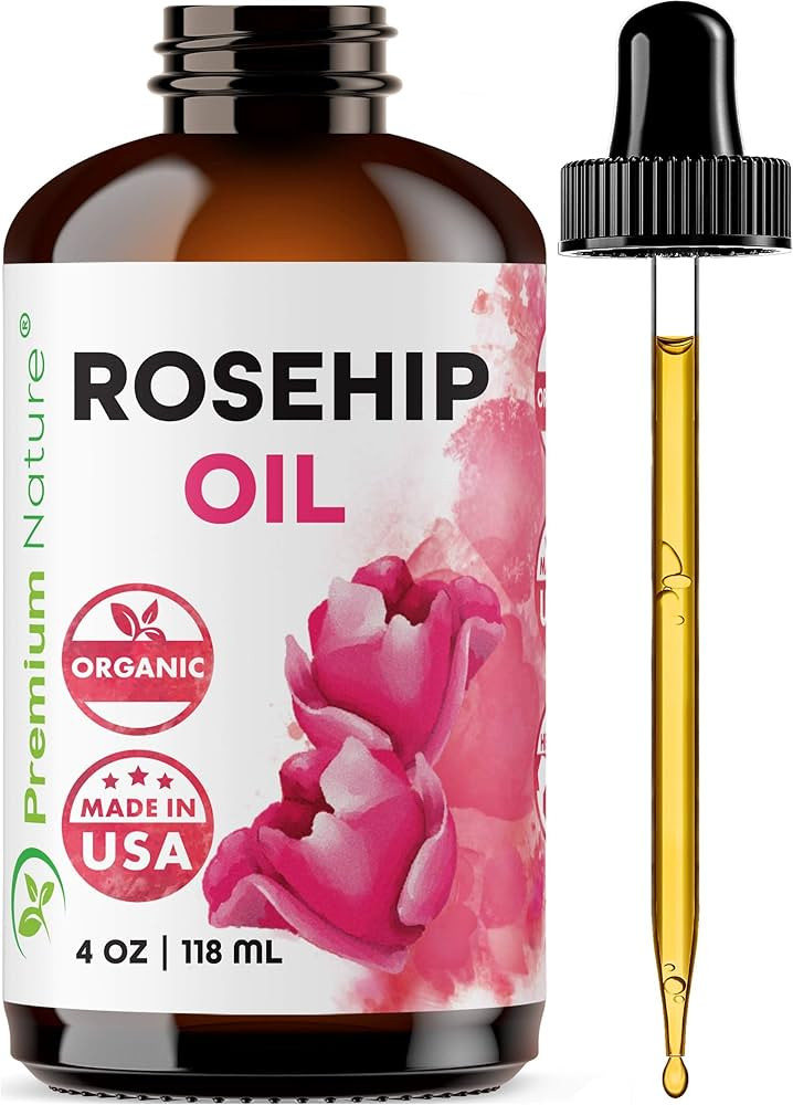 Premium Nature Rosehip Oil For Face Oil for Women, Rosehip Seed Oil Pure Cold Pressed Unrefined O... | Amazon (US)