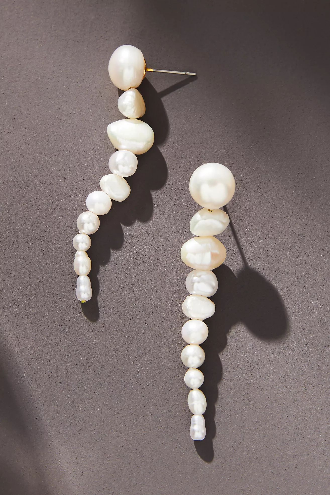 Linear Pearl Drop Earrings | Anthropologie (US)