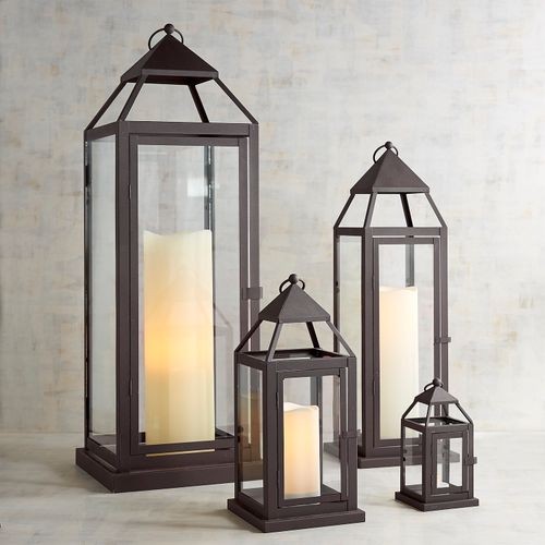 Landen Black Metal Lanterns | Pier 1 Imports