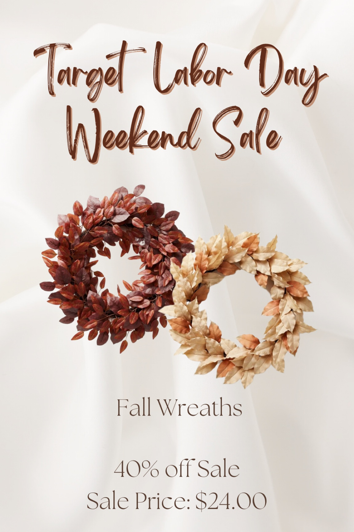 Target Labor Day Sale - 40% off select home decor. Fall Florals + Wreaths

#targetsale
#labordaysale
#homesale
#fallflorals
#falldecor
#vase
#fallstems
#wreath
#fallwreath

#LTKSale #LTKsalealert #LTKSeasonal