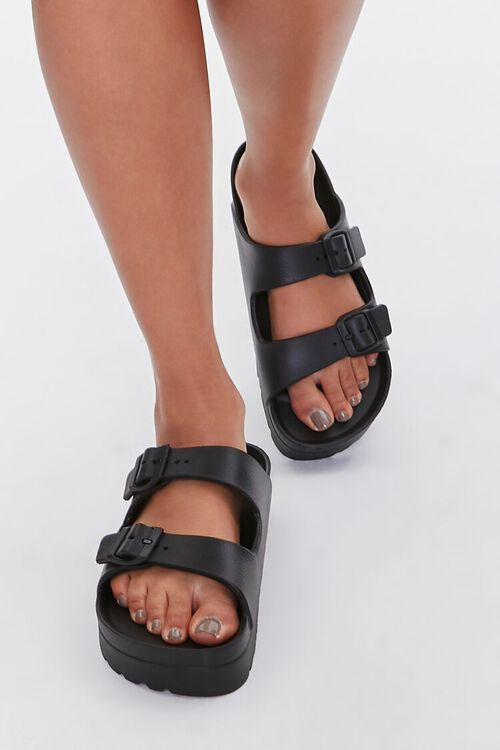 Buckled Flatform Sandals | Forever 21 (US)