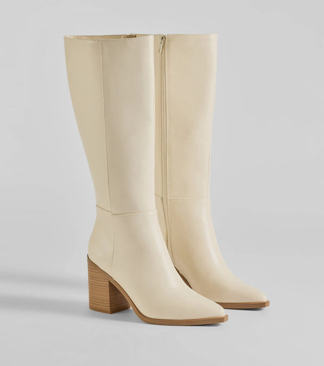 High Fashion Under-The-Knee Faux Leather Boots | Windsor Stores