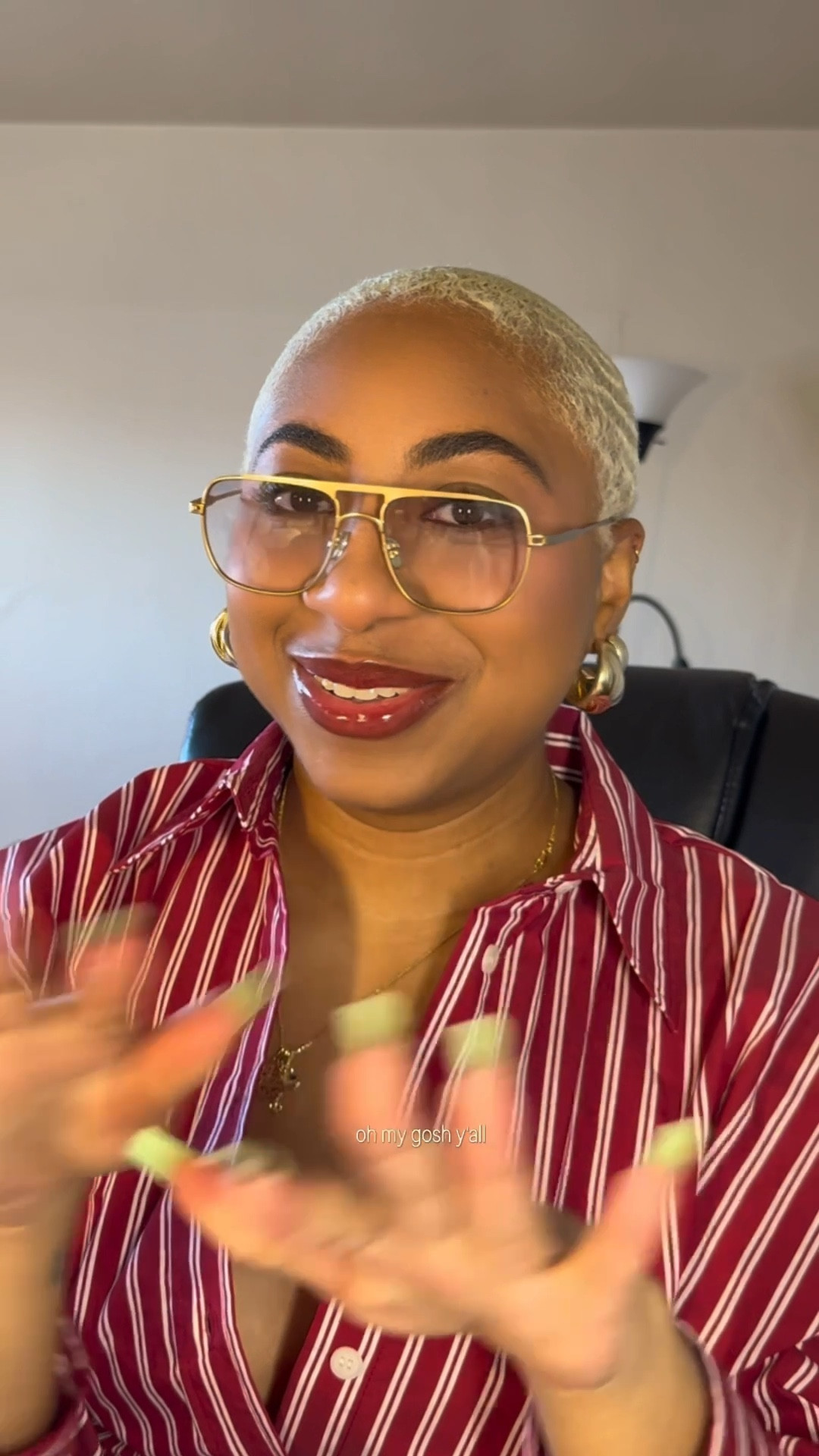 These are definitely my new favorite frames ✨ they compliment my face extremely well, and as a gold girlie it was a must have! 10/10

#LTKgrwm #LTKootd