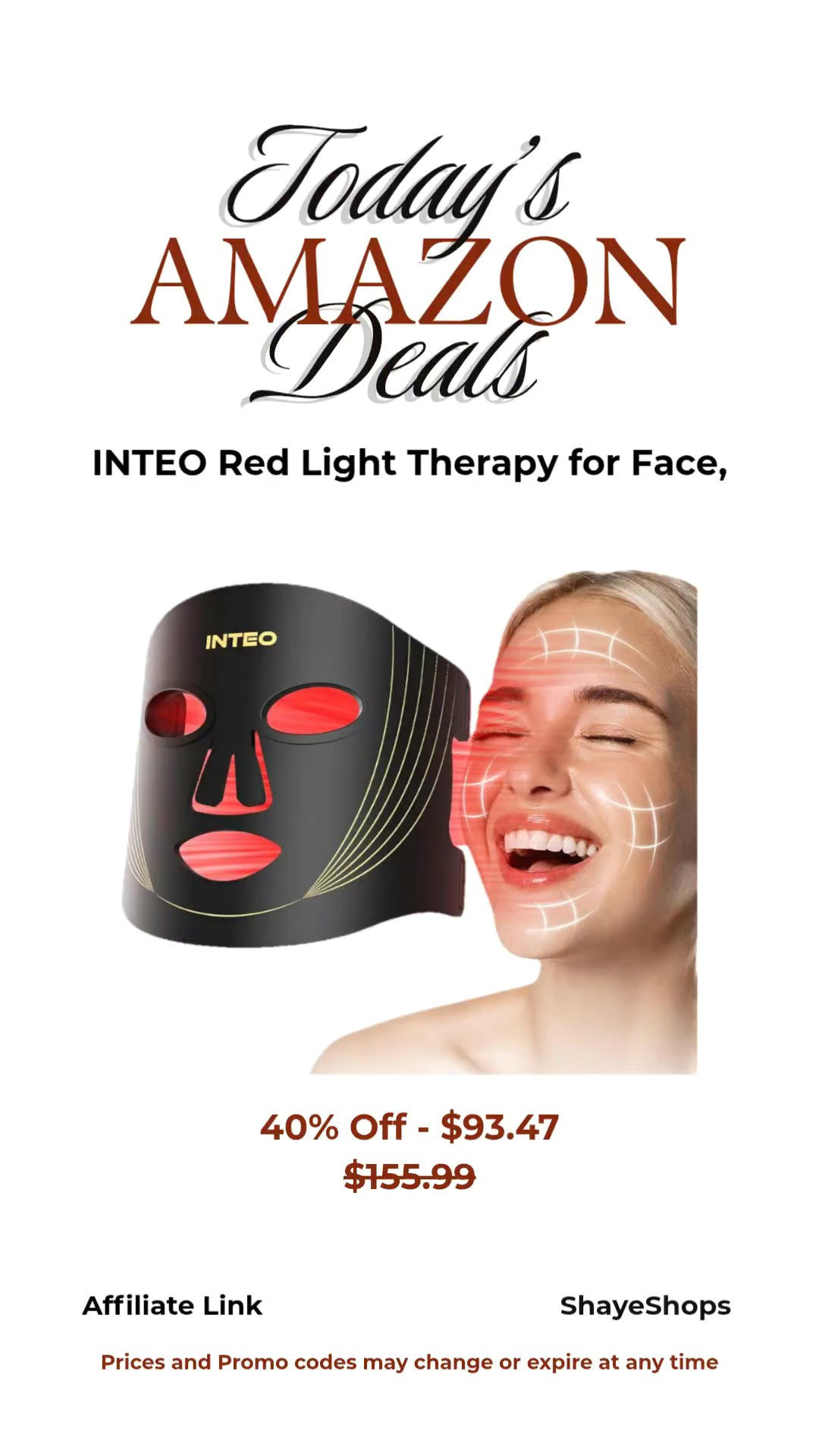 Amazon finds, Amazon deals, daily deals, today’s deals, trending Amazon products, viral Amazon finds, Amazon must haves, budget friendly finds, affordable favorites, everyday essentials, limited time sale, promo code available, extra savings, online shopping deals, deal alert, smart shopping, discounted favorites, beauty, red therapy, mask, anti-aging, face, skin#AmazonFinds #AmazonDeals #DailyDeals #LTKFinds #LTKDeals #AmazonMustHaves #DealAlert #PromoCode #ExtraSavings #LimitedTimeDeal #BudgetFinds #TrendingNow #DealsOfTheDay #OnlineShopping #SmartShopping #AmazonSale #DiscountFinds #Savings

#LTKselfcare #LTKgrwm #LTKBeauty