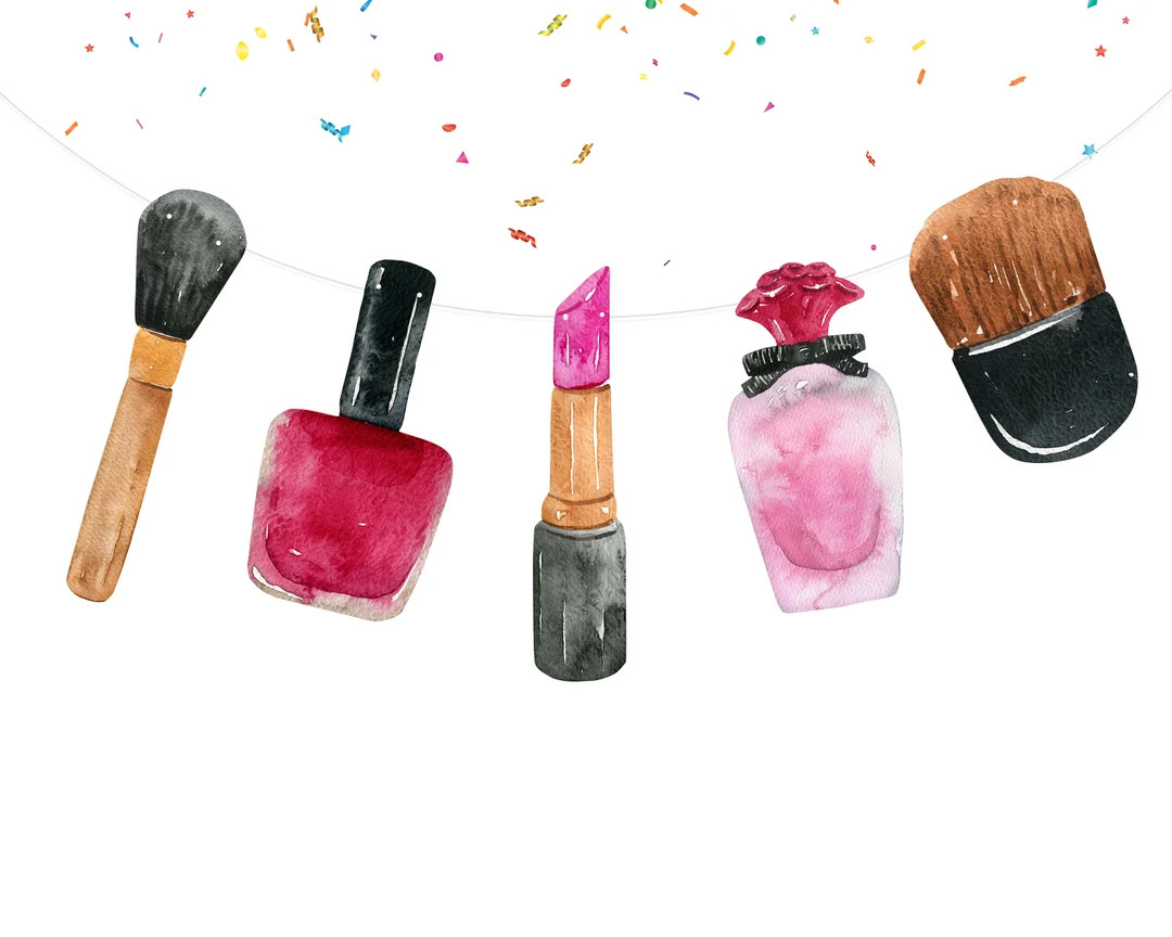 Make up  Birthday Banner Spa , Beauty Party Supplies | Makeup Birthday Decorations for Girls Beau... | Etsy (US)