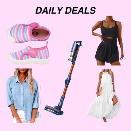 Daily deals! Don’t miss out on shopping these deals today! 

#dailydeals

Denim button down shirt. Little girls swim shoes. Amazon white dress. White maxi dress  

#LTKsalealert #LTKSeasonal #LTKfindsunder50