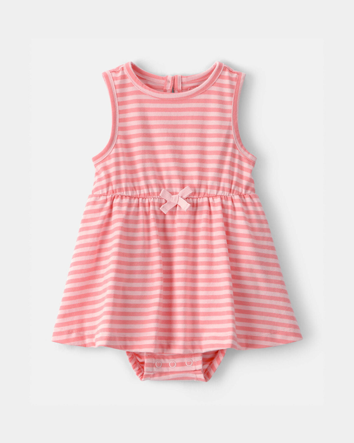 Baby Girl Stripe Sleeveless Bodysuit Dress - Pink | Carter's Inc