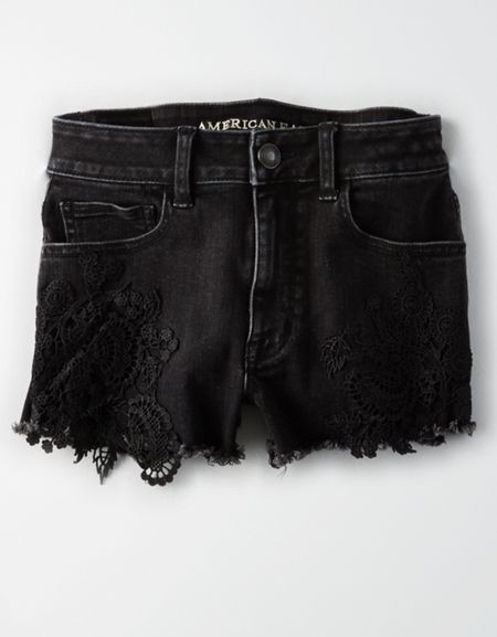 AE Denim X High-Waisted Denim Short Short | American Eagle Outfitters (US & CA)
