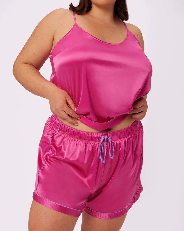 Easy Sleep Short | Luxe Satin (Ribbon) | Parade