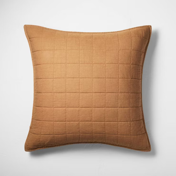 Heavyweight Linen Blend Quilt Pillow Sham - Casaluna™ | Target