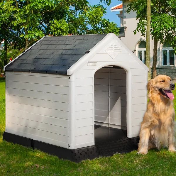 Aunyae Plastic Insulated Dog House | Wayfair North America