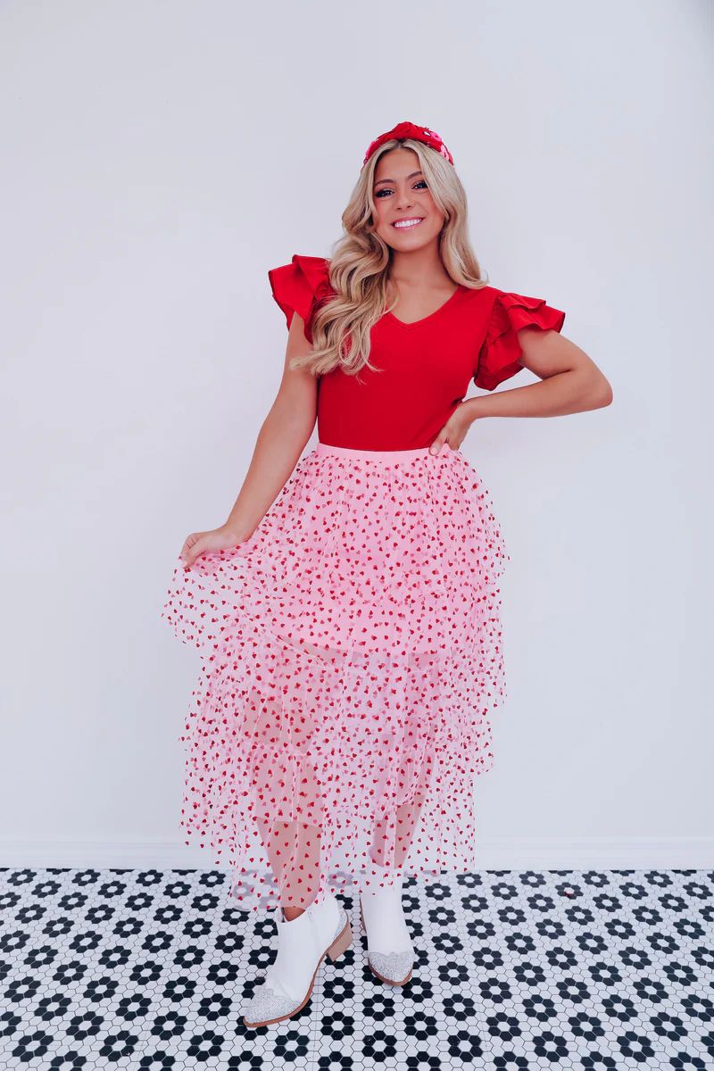 Don't "Tulle" With My Heart Midi Skirt | Whiskey Darling Boutique