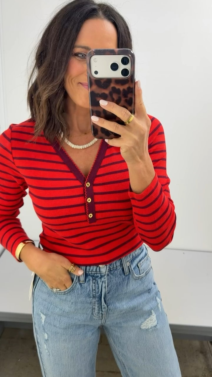 This Walmart top is such a cute fall find 🤎 the stripes & little button detail make it look way more expensive than it is. I grabbed an XS!

#WalmartFinds #WalmartFashion #WalmartStyle #AffordableFashion #FallFashion #FallOutfits #LookForLess #BudgetFriendlyFashion #FashionFinds #LTKCreator #LTKStyle