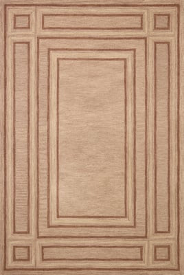 Alfie ALF-01 Blush/Rose Wool Hand-Tufted Area Rug | Rugs Direct