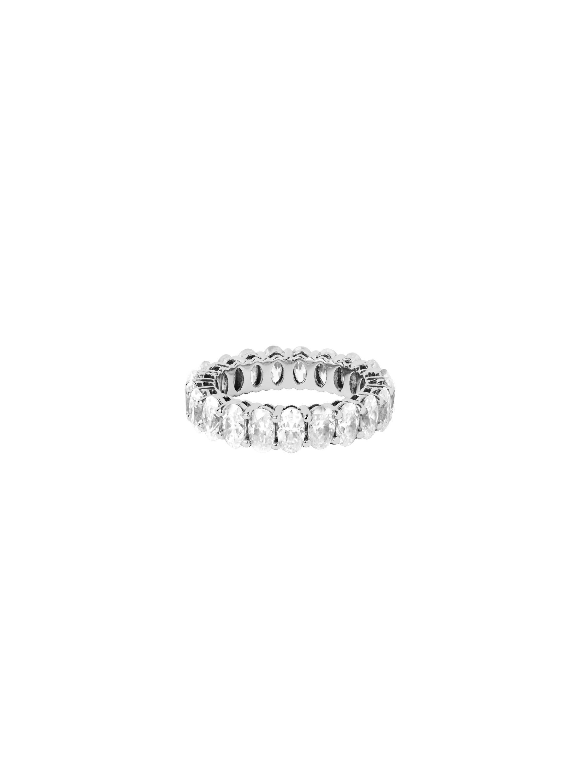 OVAL CUT ETERNITY BAND IN MOISSANITE | Dorsey