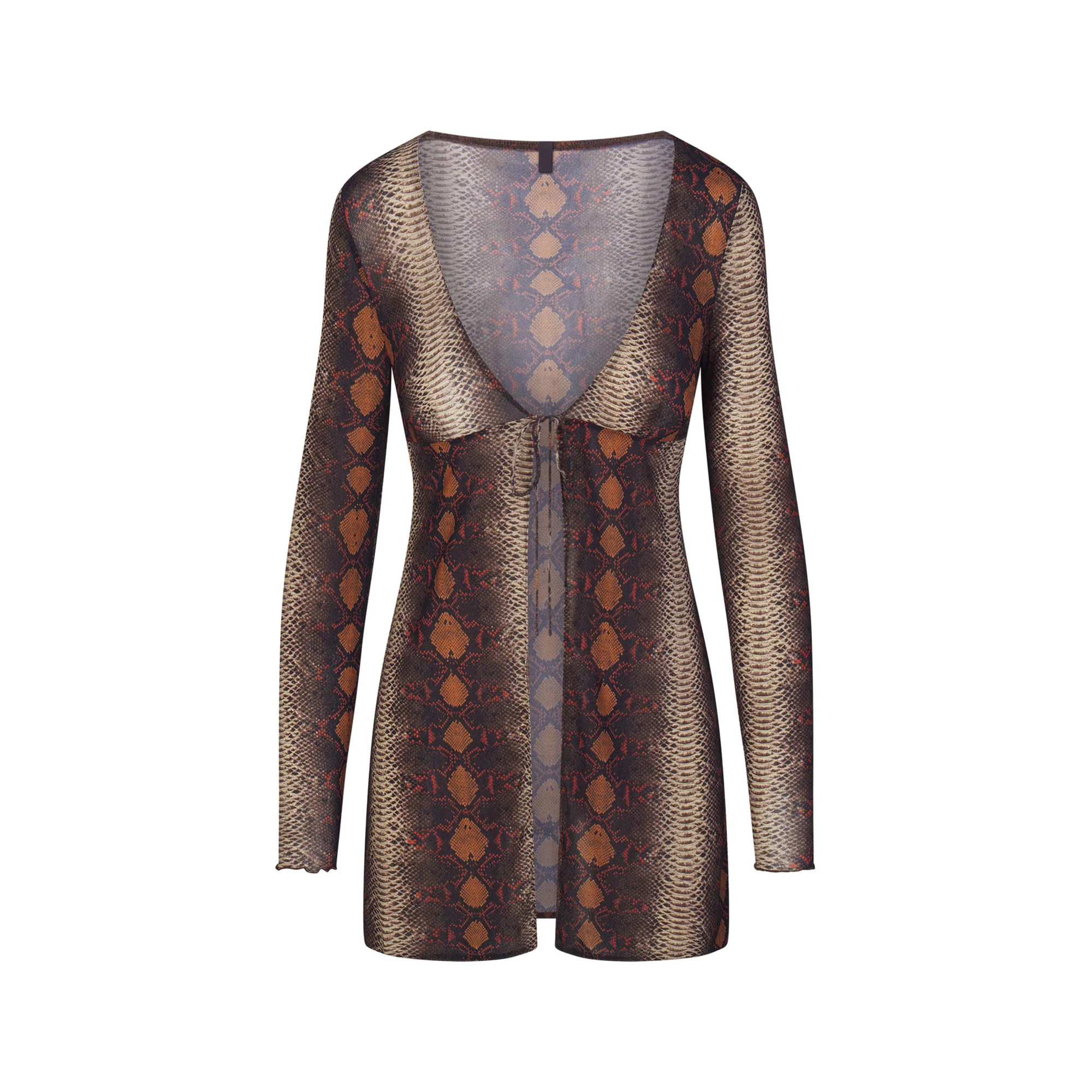 TIE FRONT LONG SLEEVE TOP | SKIMS (US)