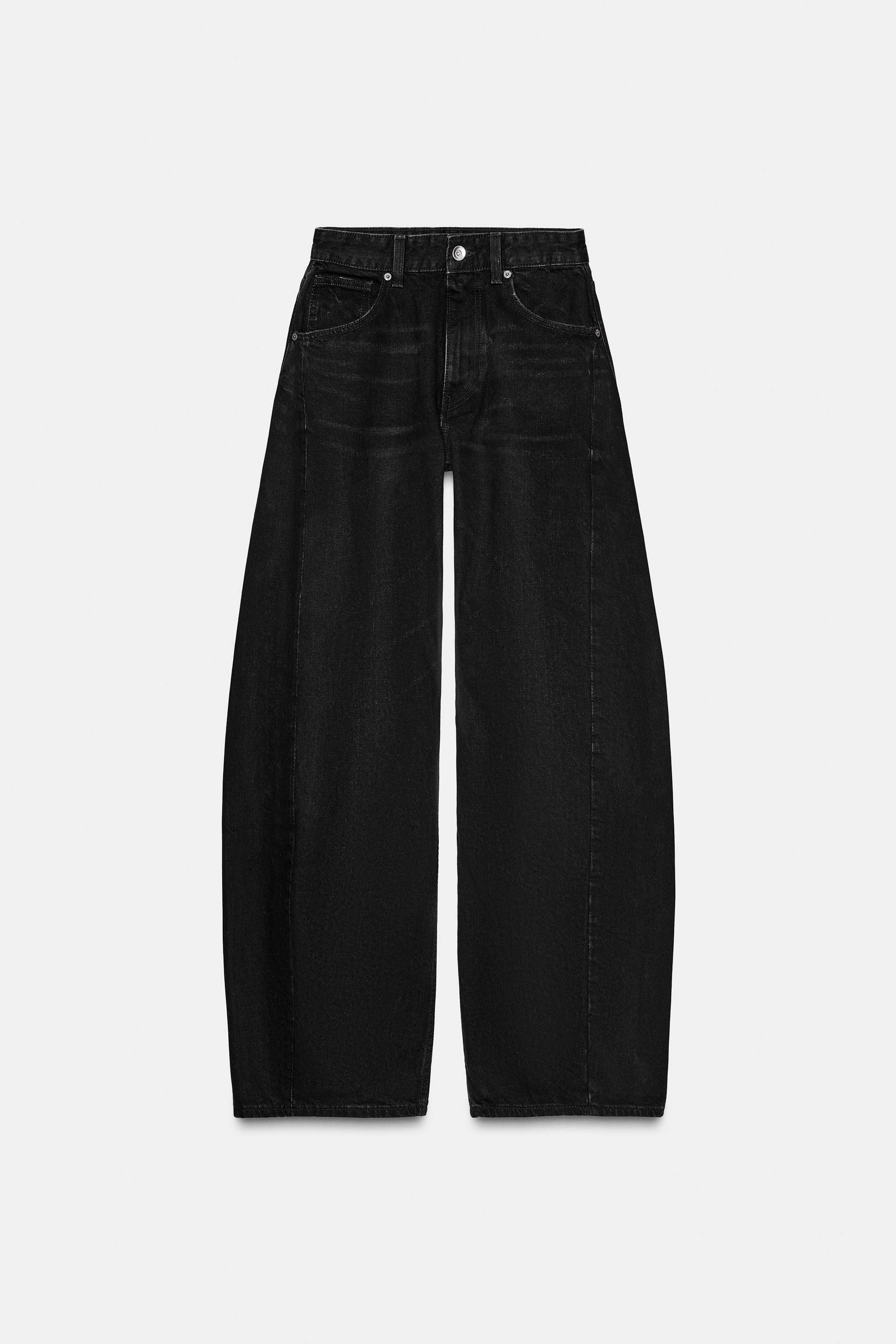 TRF OVERSIZE MID-WAIST JEANS | Zara UK