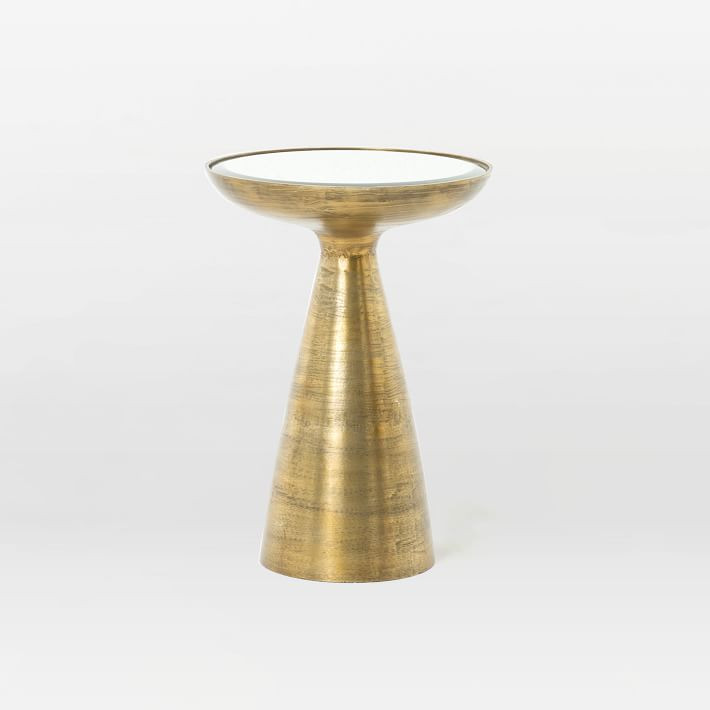 Gilded Brass Side Table (16") | West Elm (US)
