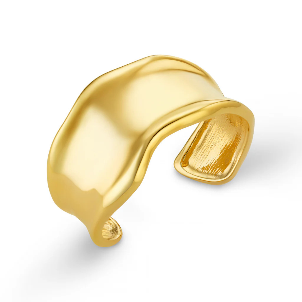 Statement Organic Molten Metal Cuff | Orelia