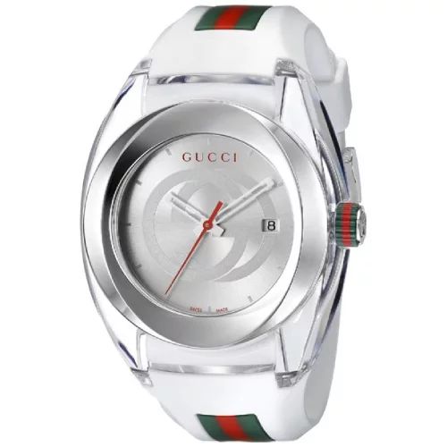 Gucci Sync XXL White Rubber Unisex Watch YA137102 | Walmart (US)