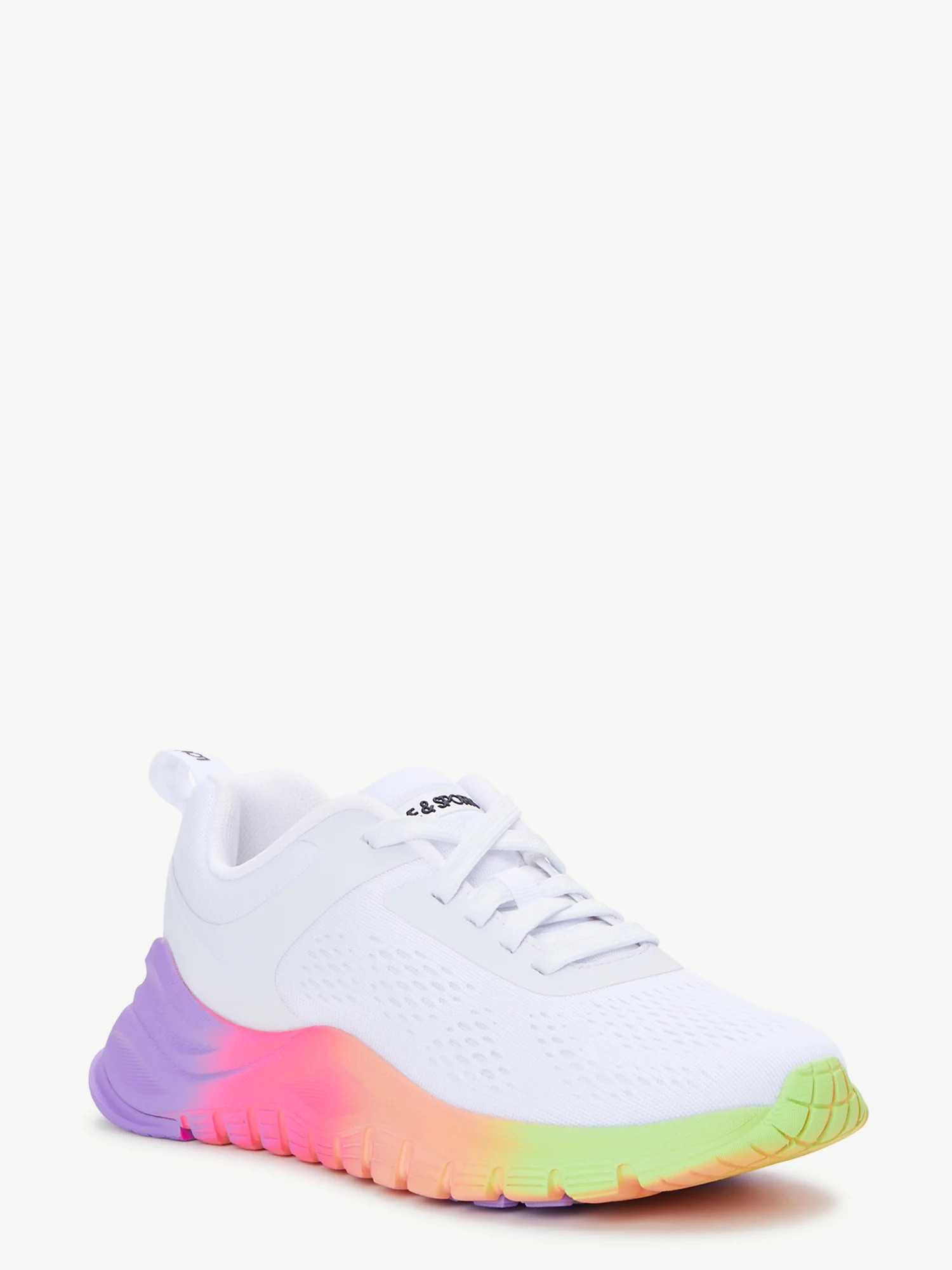 Love & Sports Women's Lace-Up Mesh Athletic Sneakers | Walmart (US)