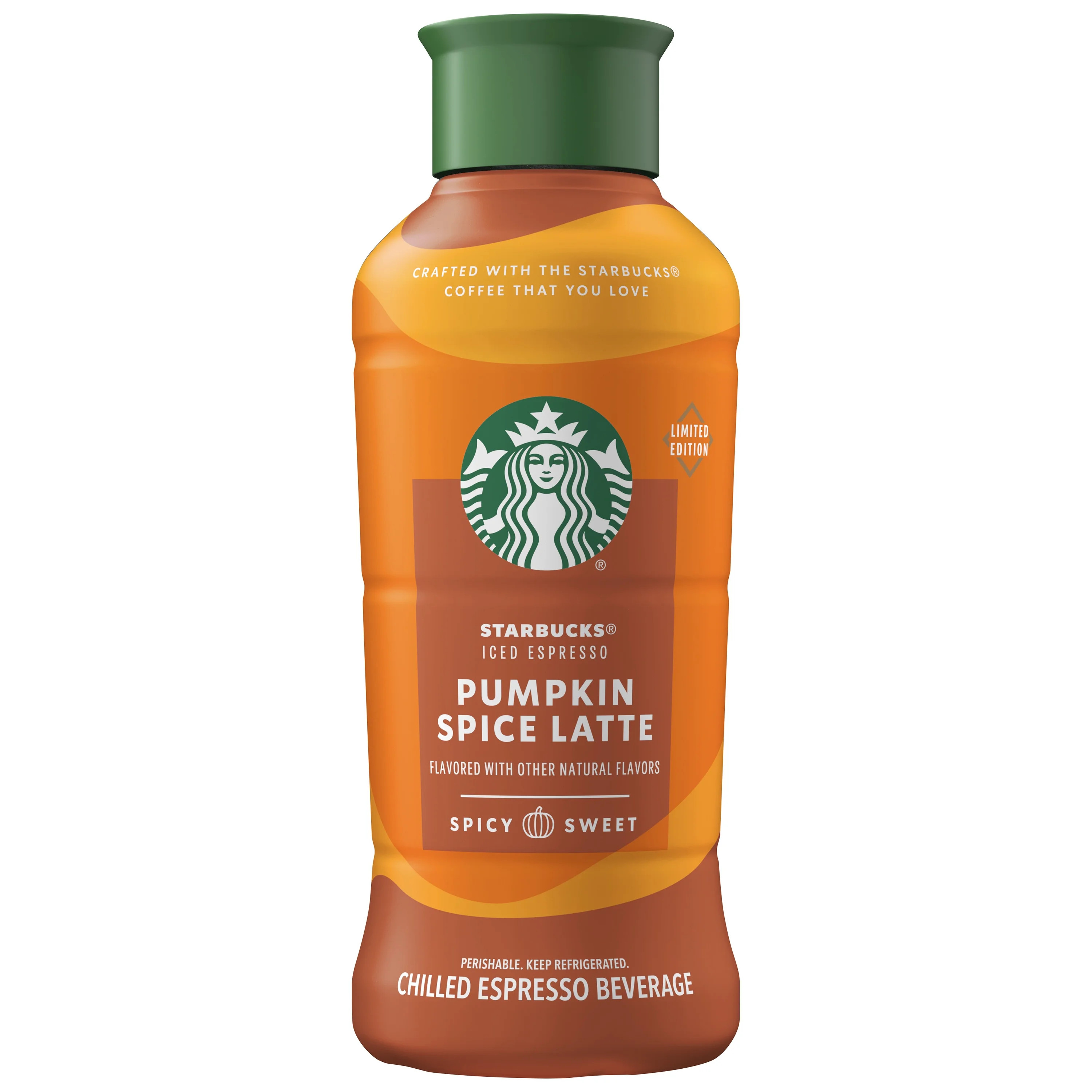 Starbucks Iced Coffee, Pumpkin Spice with Cow Milk, 40oz Bottle | Walmart (US)