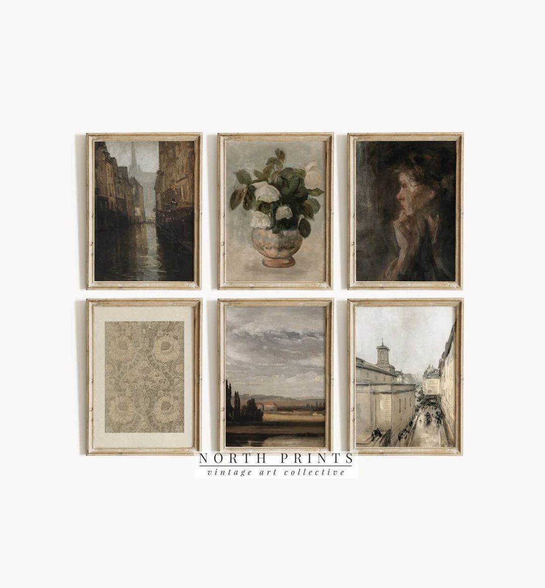 Vintage Moody European Gallery Wall Print SET  French Country - Etsy | Etsy (US)