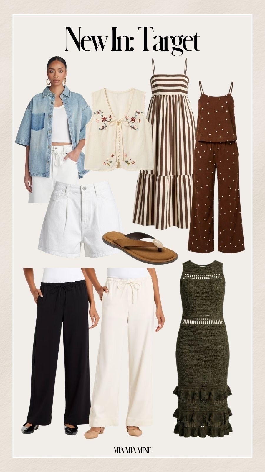 Target new summer arrivals 
Target lounge pants that look like aritzia, target summer dresses, denim
Shirts and shorts
L

#LTKOver40 #LTKmomlife #LTKootd