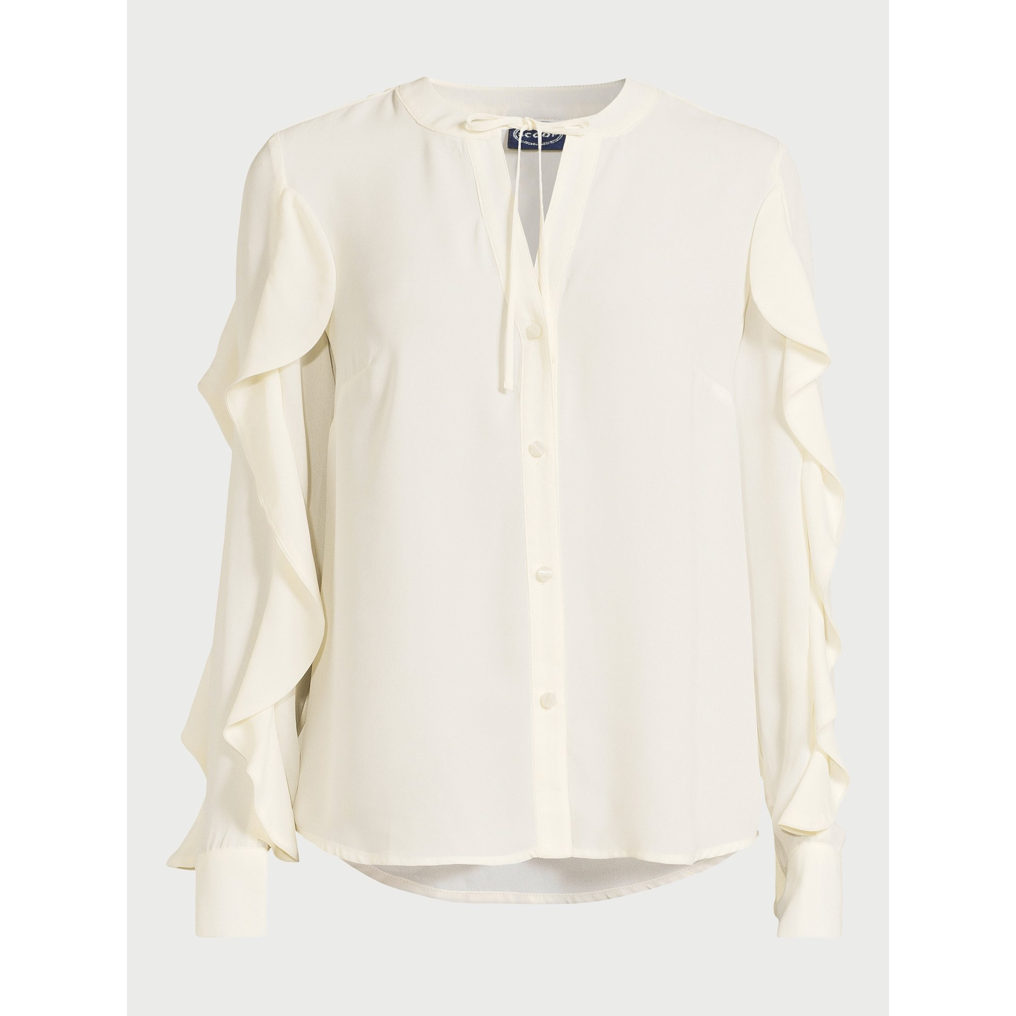 Scoop Women's Ruffle Sleeve Blouse, Sizes XS-XXL | Walmart (US)