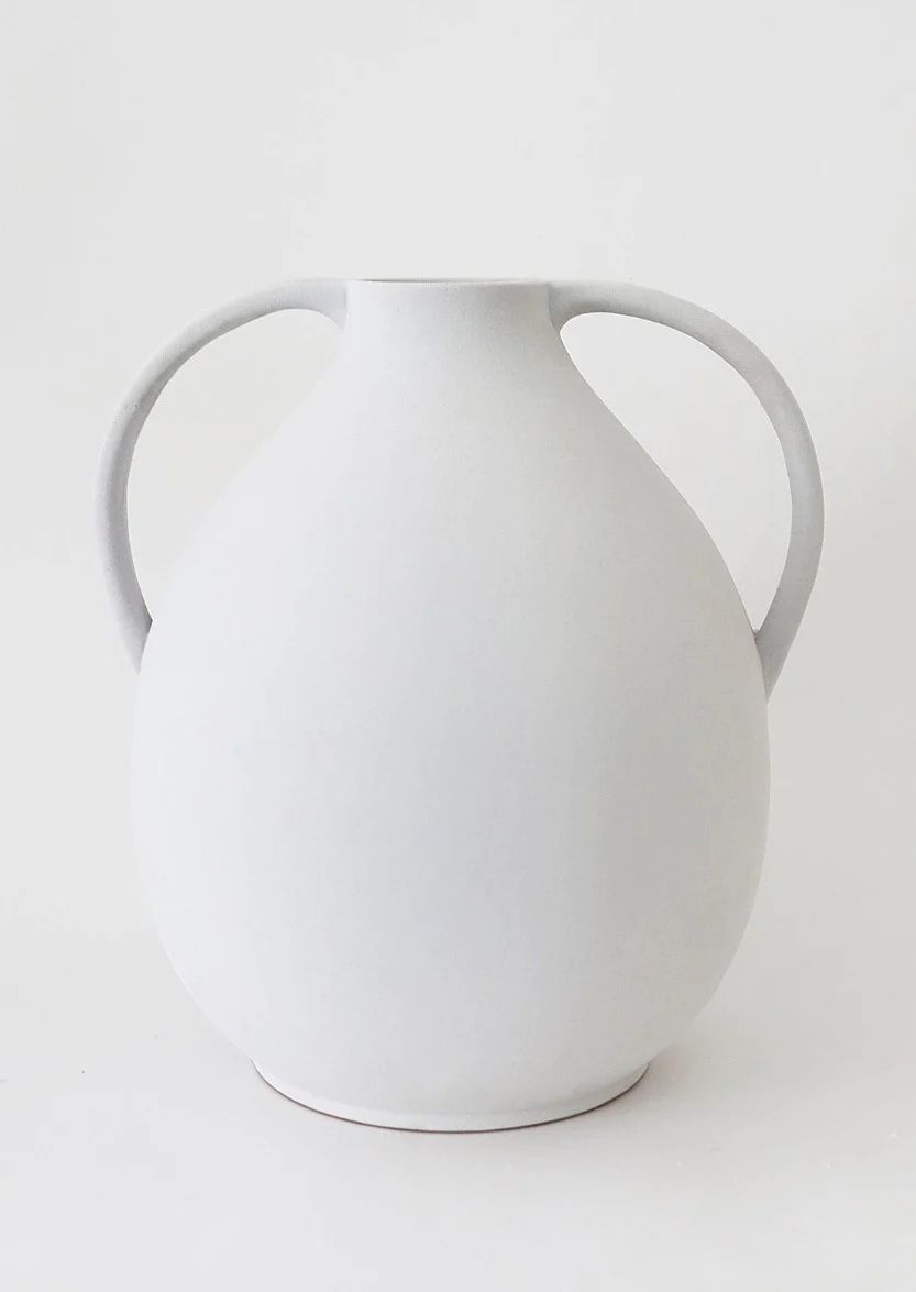 Afloral Natural White Clay Jug Vase - 14" | Afloral