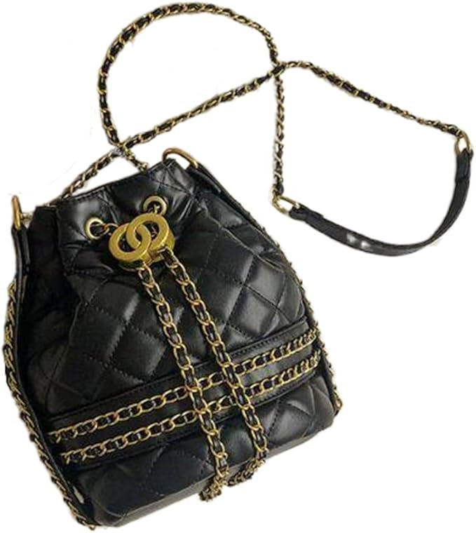 NC Women's Bucket Bag, Crossbody Bag, Handbag, Shoulder Bags, Top Handle Satchel, Black | Amazon (US)