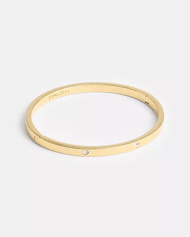 Stone Hinged Bangle | Coach Outlet US