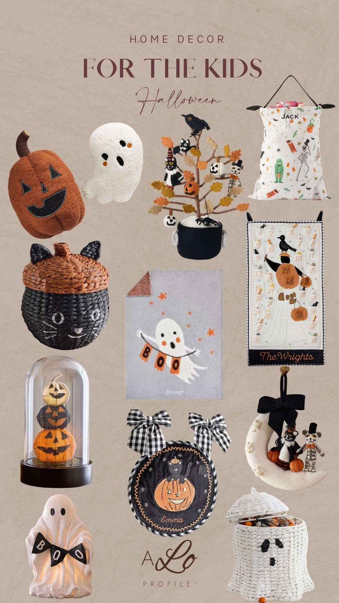 Kids Halloween Decor: Pottery Barn //Halloween living room decor, home decor, Halloween, Halloween decor, fall decor, fall home decor, fall decorations, Halloween decorations, chic Halloween decor