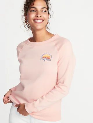 Logo-Graphic Raglan Sweatshirt for Women | Old Navy US