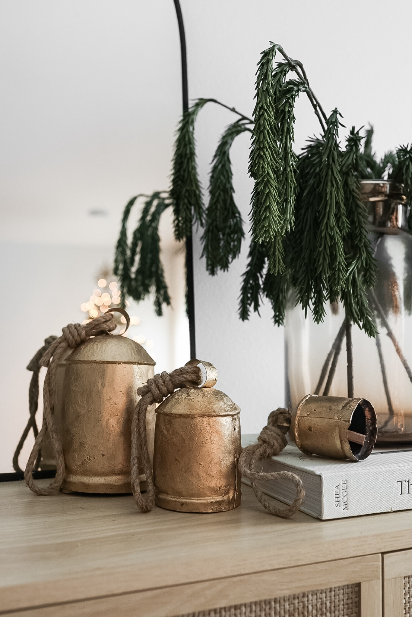 These vintage Amazon bells are so good! Easy way to add a holiday touch to a console table or shelves ✨

#LTKHoliday #LTKHome #LTKSeasonal