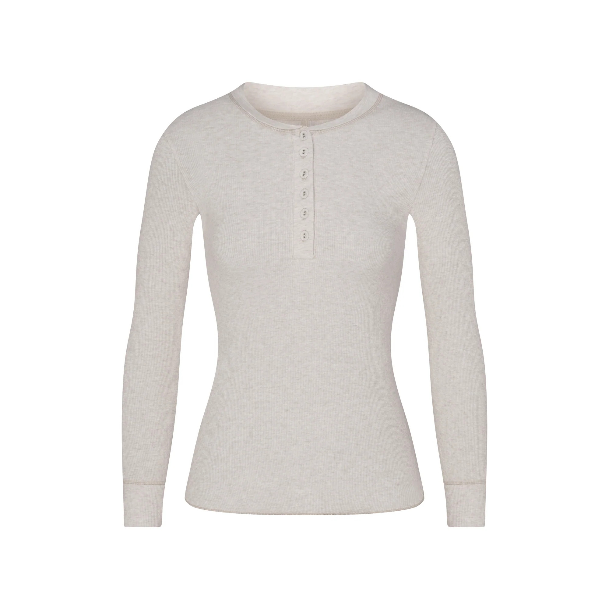 LONG SLEEVE HENLEY | SKIMS (US)