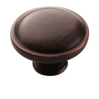 1-1/4 in. Oil Rubbed Bronze Round Cabinet Knob | The Home Depot