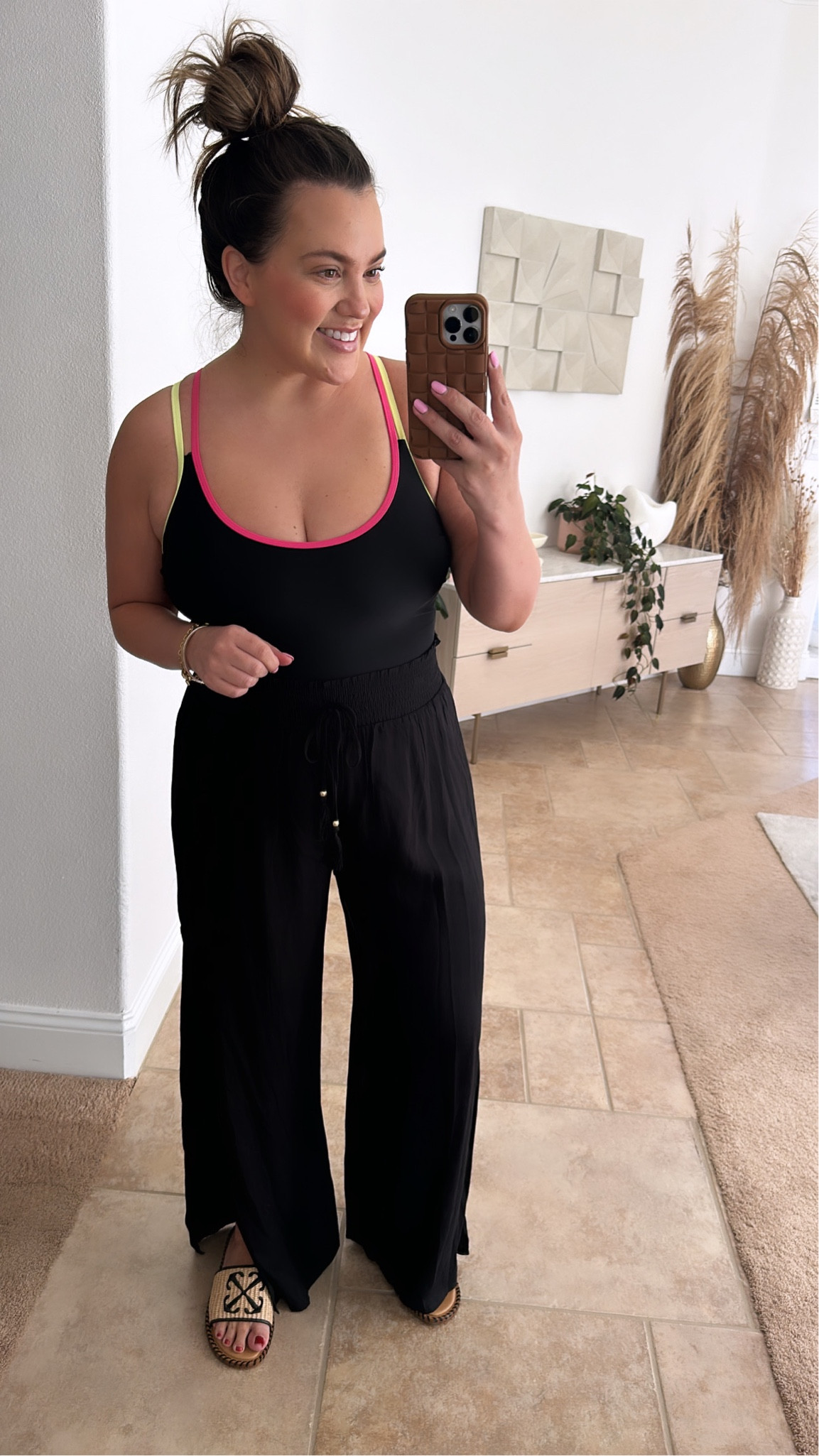 size large in the suit and the pants! 

#LTKswim #LTKmidsize #LTKfindsunder50