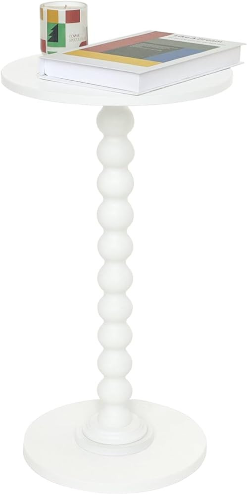 Round Side Table, Small Drink Table for Small Spaces, Modern Accent End Table Nightstand with Sol... | Amazon (US)