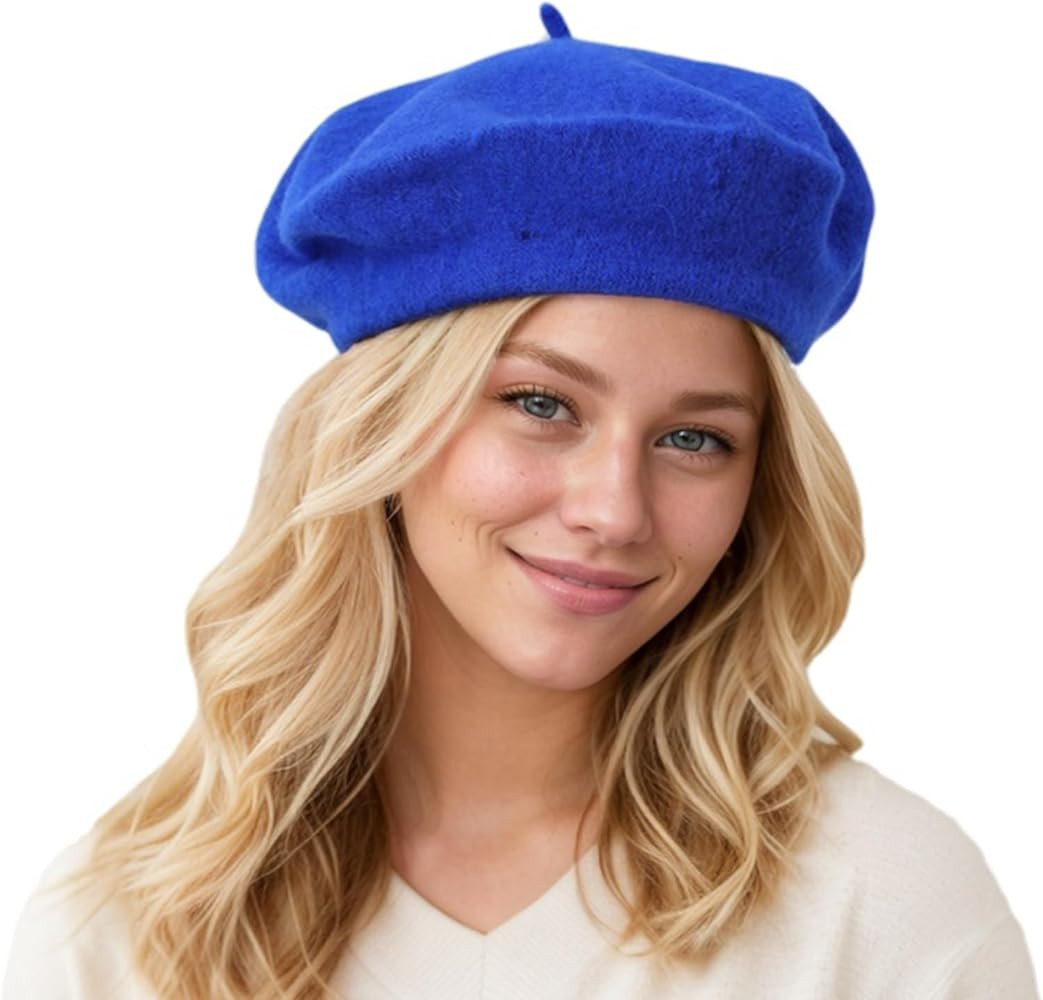EGANO Women's ​​Beret Hats​​ - French Wool Blend Winter Cap, 70% Wool All-Season Soft ​... | Amazon (US)