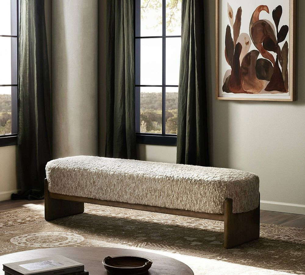 Solema Upholstered Accent Bench | Pottery Barn (US)